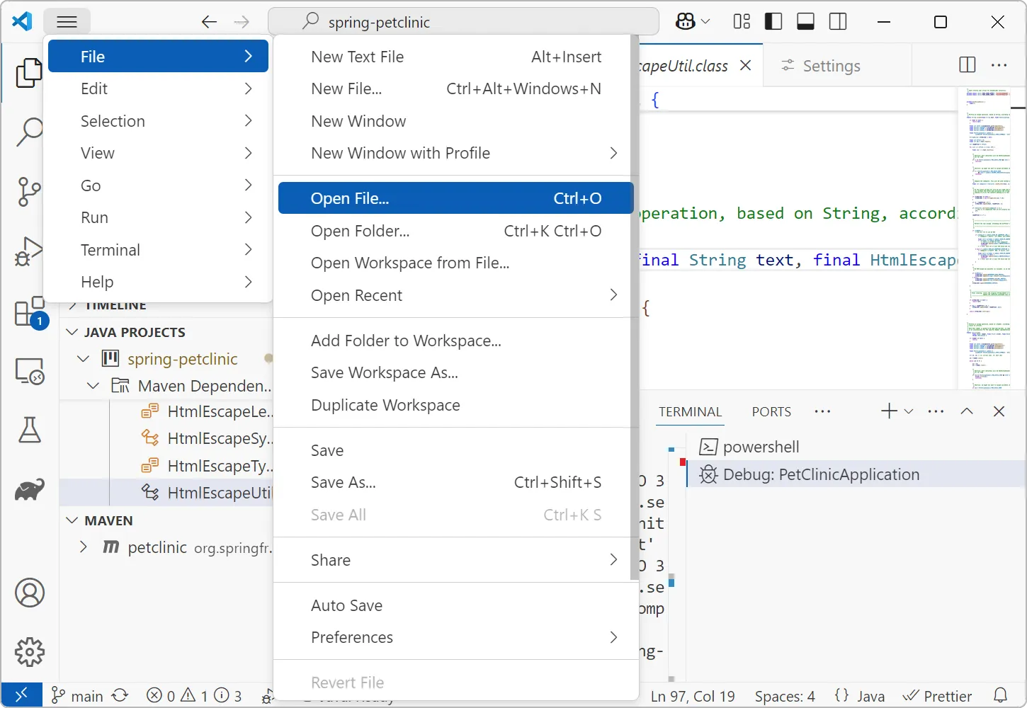 VS Code 打开快照